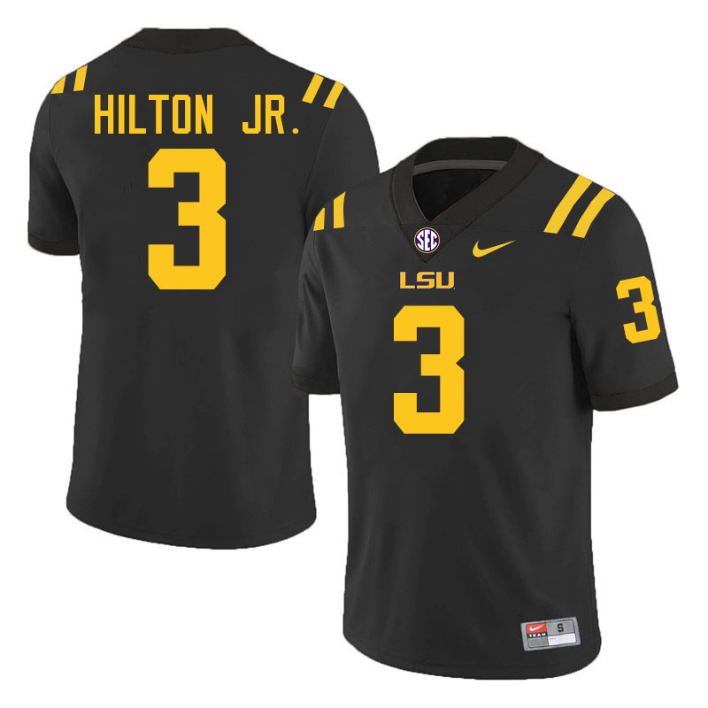 Chris Hilton Jr. LSU Tigers Jersey,Louisiana State University Tigers Football Jersey-Black